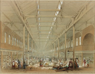 Interior del Mercado Grainger de John Wilson Carmichael